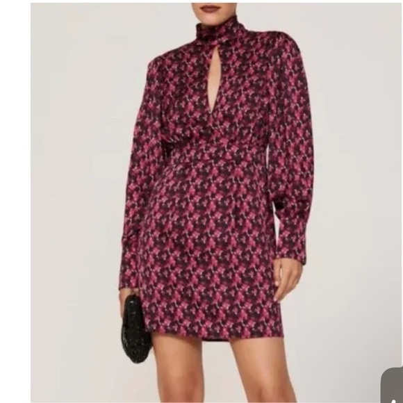 Ronny kobo keyhole Pink Patterned Dress - Picture 1 of 10